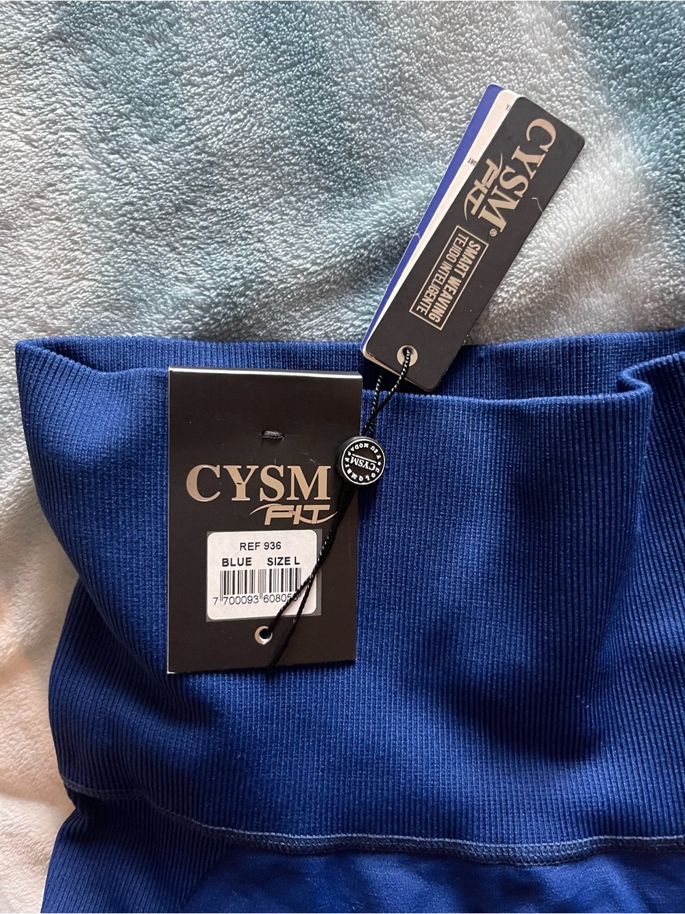 CYSM High-Waist Blue Leggings - Size L